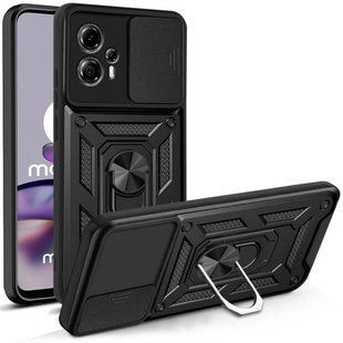 PC + TPU чохол Camshield armor для Motorola G23 / чорний 89391 фото