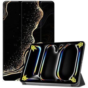 Чохол книжка Marble case на планшет Xiaomi Redmi Pad SE (11") / чорний 099066 фото