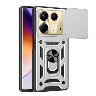 PC + TPU чехол Camshield Armor для Infinix Note 40 / серебристый 097086 фото