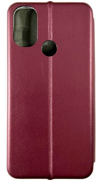 Чохол книжка Elegant book для Motorola E20 / Motorola E30 (на мото е20 е30) бордовий 86573 фото