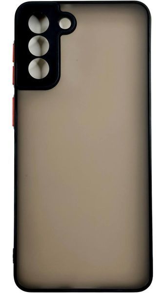 TPU чехол накладка Matte Color Case для Samsung Galaxy S21 Plus черный 092201 фото