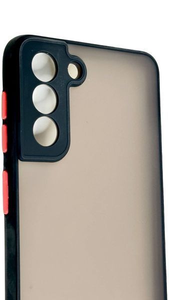 TPU чехол накладка Matte Color Case для Samsung Galaxy S21 Plus черный 092201 фото