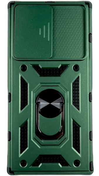 PC + TPU чохол Camshield armor для Samsung Galaxy S22 Ultra / зелений 086515 фото