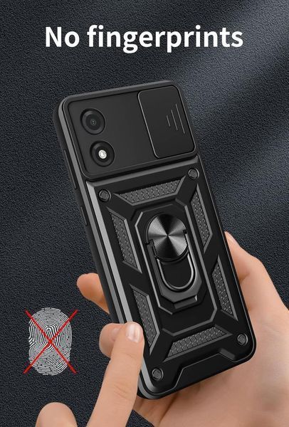 PC + TPU чехол Camshield armor для Motorola Moto G04 / синий 095727 фото