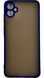 TPU чехол накладка Matte Color Case для Samsung Galaxy A04E синий 092501 фото 3