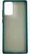 TPU чохол накладка Matte Color Case для Samsung Galaxy Note 20 темно-зелений 92251 фото 3