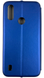 Шкіряний чохол-книжка Elegant на Motorola E6i (на мото е6і) синій 85393 фото 5