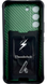 PC + TPU чохол Camshield armor для Samsung Galaxy S22 Ultra / зелений 086515 фото 2