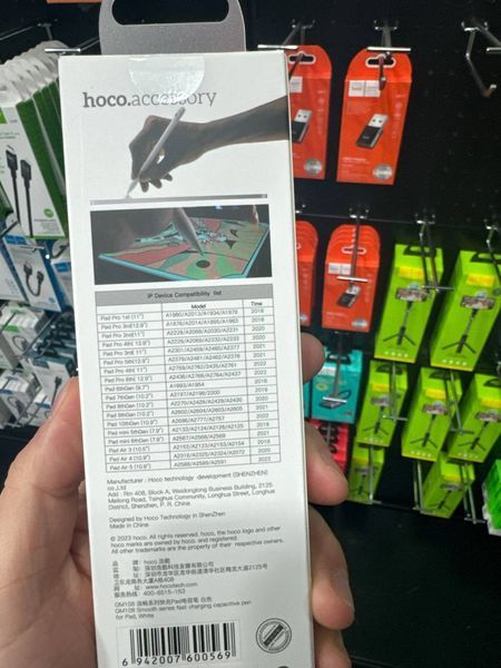 Стилус Hoco GM108 Fast Charging iPad білий 094336 фото