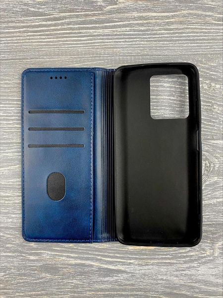 Шкіряний чохол-книжка Retro на ZTE Blade V30 (на зті блейд на30) синій 08408 фото