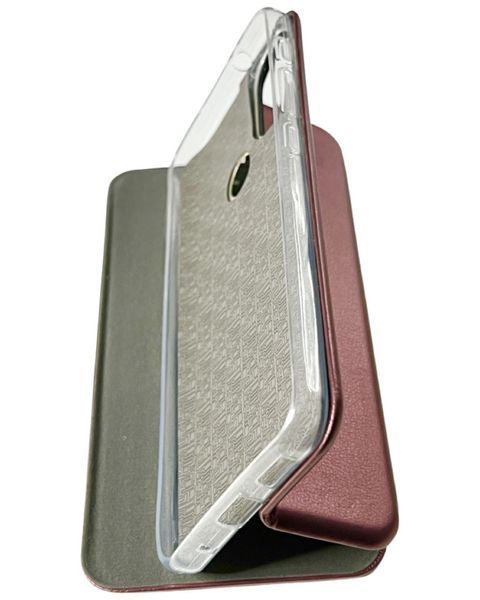 Чохол книжка Elegant book для Motorola E40 / бордовий 87520 фото