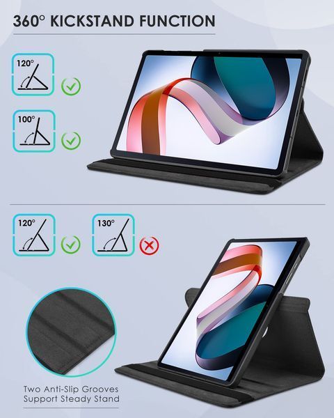 Шкіряний чохол-книжка на Xiaomi Redmi Pad (10.61") / блакитний 089645 фото