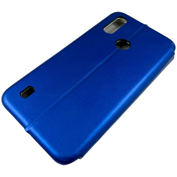 Шкіряний чохол-книжка Elegant на Motorola E6i (на мото е6і) синій 85393 фото