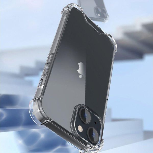 Чохол WXD силіконовий протиударний для Apple iPhone 14 (відкрита камера) / прозорий 100601 фото