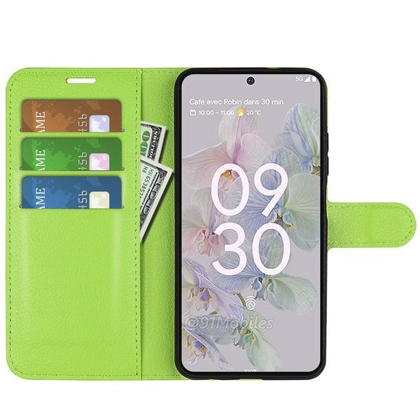 Чехол книжка Lichee для Google Pixel 6a зеленый 089843 фото