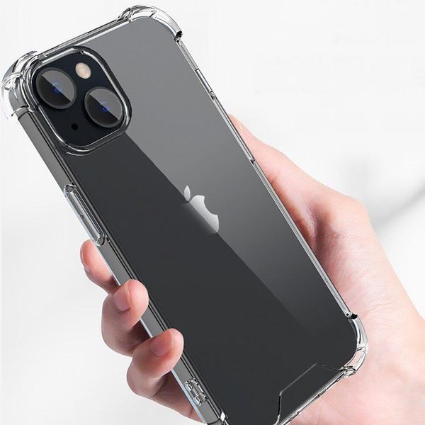 Чохол WXD силіконовий протиударний для Apple iPhone 14 (відкрита камера) / прозорий 100601 фото