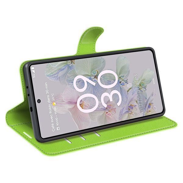Чехол книжка Lichee для Google Pixel 6a зеленый 089843 фото