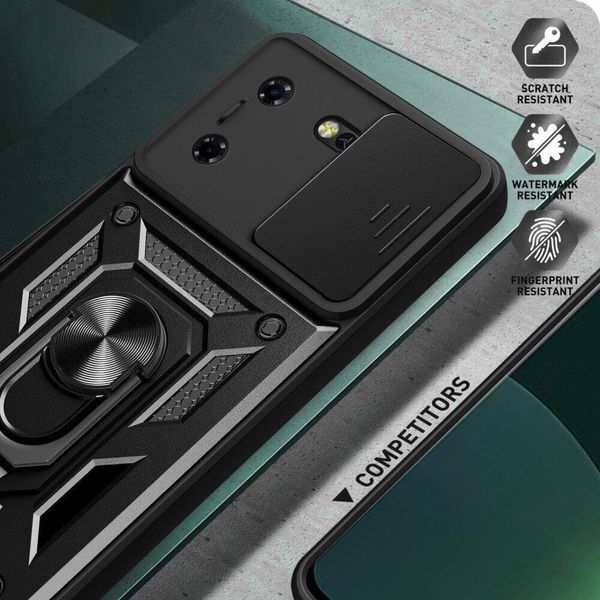 PC + TPU чохол Camshield armor для Tecno Pova 5 / сріблястий 094595 фото