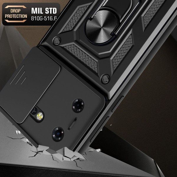 PC + TPU чохол Camshield armor для Tecno Pova 5 / сріблястий 094595 фото