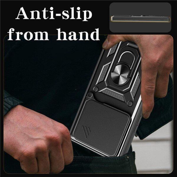 PC + TPU чехол Camshield Armor для OPPO A5 Pro (4G/5G) / серебристый 099834 фото