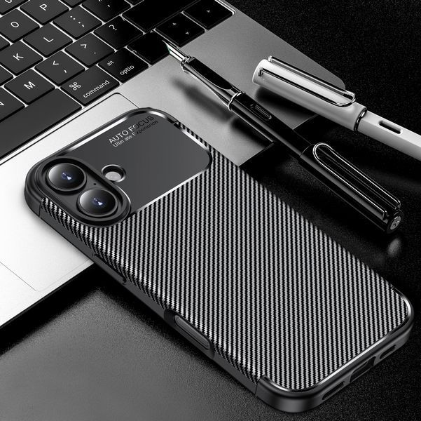 TPU чехол накладка Autofocus для iPhone 17 / черный 203317 фото