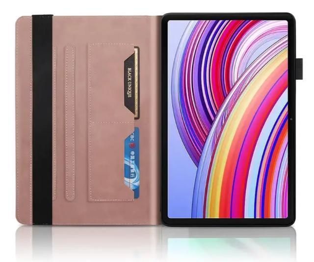 Чохол книжка Wood Book на планшет Xiaomi Redmi Pad 2 Pro (12.1") / рожевий 100839 фото