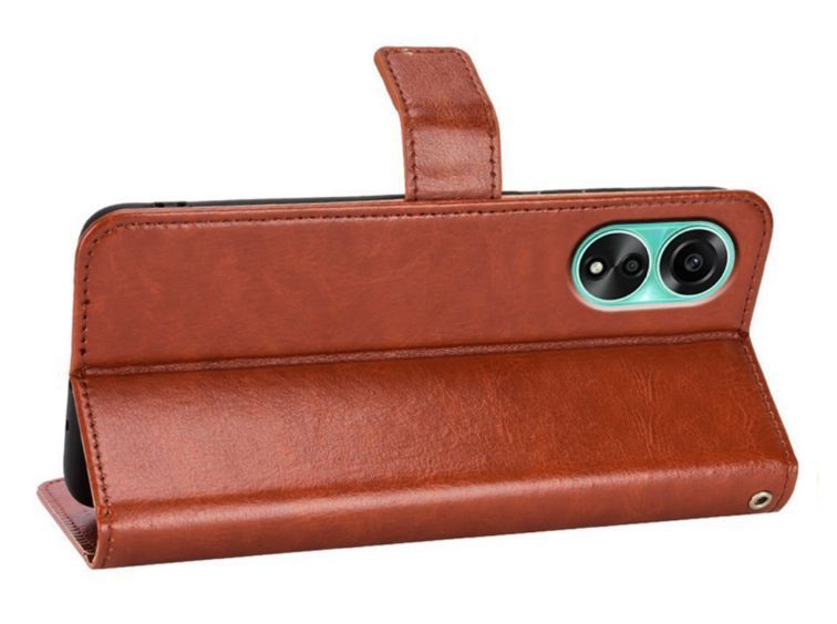 Чехол книжка Book case для OPPO A98 (5G) / коричневый 090693 фото