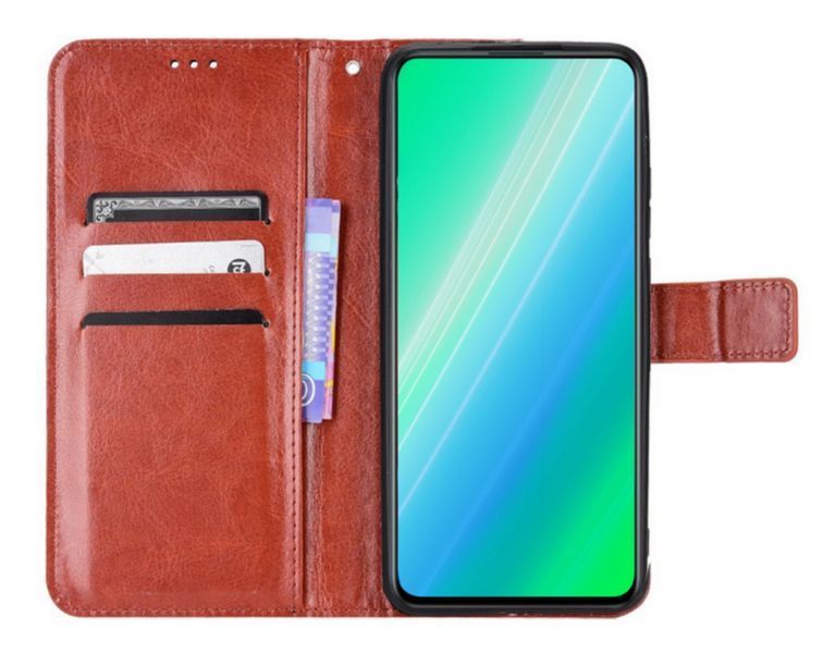 Чехол книжка Book case для OPPO A98 (5G) / коричневый 090693 фото