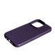 Чохол силіконовий Leather Case Weaving для iPhone 15 Pro фіолетовий 092401 фото 2