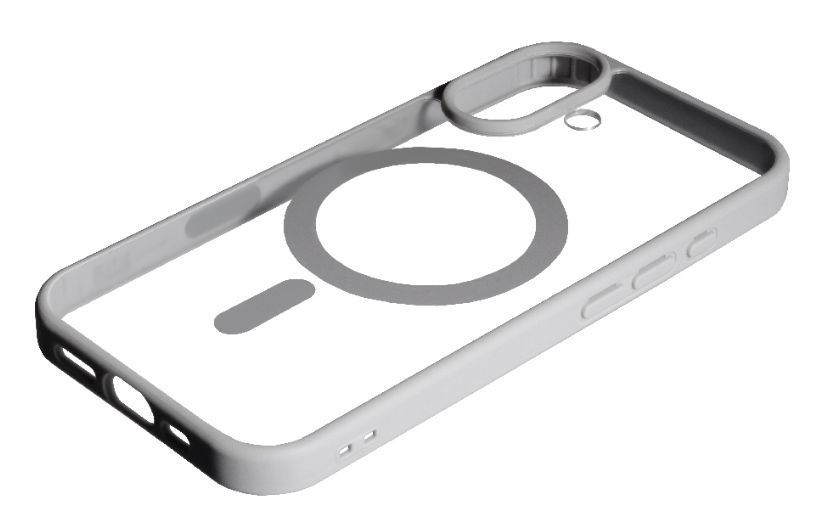 Чохол TPU+PC Color з підтримкою Magsafe для Apple iPhone 16 / grey 200820 фото