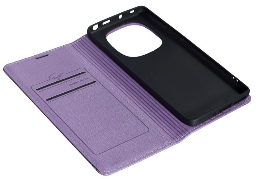 Чехол книжка Deluxe на Xiaomi Redmi Note 14 Pro (4G) / фиолетовый 203271 фото