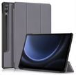Чехол книжка Crazy Horse для Samsung Galaxy Tab S9 Plus (12.4") / серый