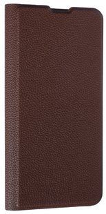 Кожаный чехол книжка Fibra case на Samsung Galaxy S25 Edge / коричневый 202473 фото