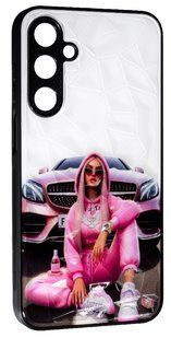 Чехол накладка Prisma Ladies для Samsung Galaxy M35 (5G) / pink car 200929 фото