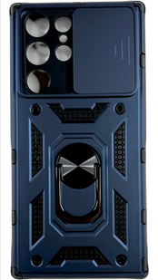 PC + TPU чохол Camshield armor для Samsung Galaxy S22 Ultra / синій 086516 фото