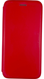 Кожаный чехол книжка Elegant на Motorola E6i (на мото е6и) красный 85394 фото