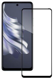 Защитное стекло для Tecno Spark 20 Pro / (черный) 200636 фото