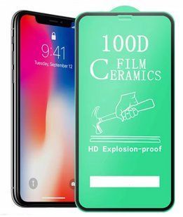 Керамічне захисне скло CERAMIC для iPhone 15 / чорний 202416 фото