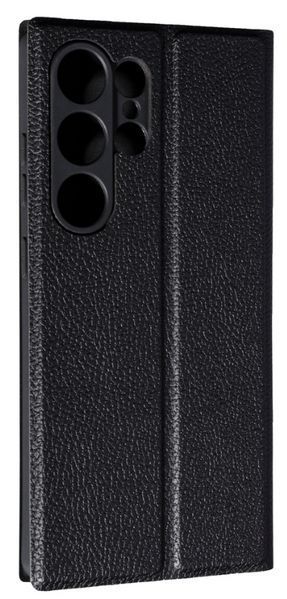 Шкіряний чохол книжка Fibra case на Samsung Galaxy S25 Ultra / чорний 202127 фото