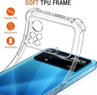 Чехол WXD силиконовый противоударный для Xiaomi Poco X4 Pro 090894 фото