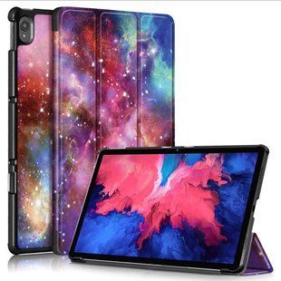 Шкіряний чохол книжка Crazy Horse для Lenovo Tab P11 Plus (11") / galaxy 093922 фото