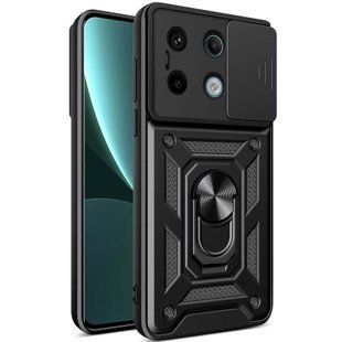 PC + TPU чехол Camshield armor на Xiaomi Redmi Note 13 Pro (5G) / черный 095759 фото
