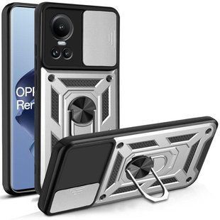 PC + TPU чохол Camshield armor на OPPO Reno 10 Pro (5G) / сріблястий 092102 фото