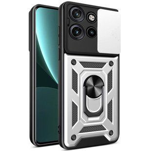 PC + TPU чехол Camshield Armor для Motorola Edge 50 Neo / серебристый 097647 фото