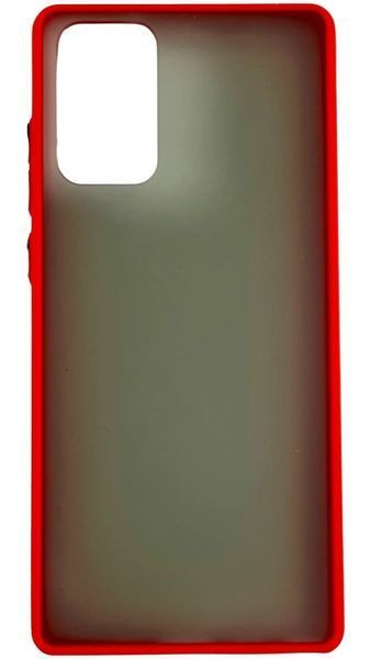 TPU чохол накладка Matte Color Case для Samsung Galaxy Note 20 червоний 92252 фото