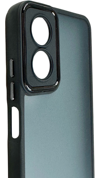 TPU чехол Luxury Metal Lens на Oppo A17 черный 088441 фото