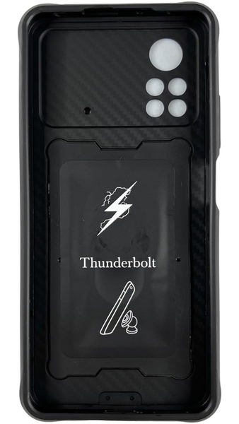 PC + TPU чехол Camshield armor для Poco X4 Pro 5G (на поко х4 про) черный 085930 фото