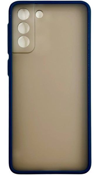 TPU чехол накладка Matte Color Case для Samsung Galaxy S21 Plus синий 092202 фото