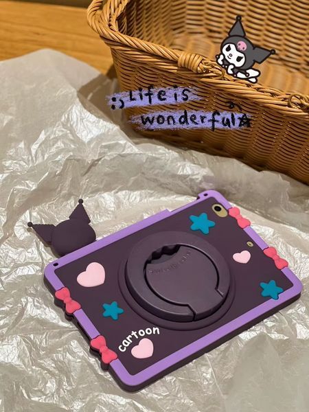 Чохол Happy Case на планшет Xiaomi Redmi Pad SE (11") / Kuromi фіалковий (з ремінцем) 099500 фото