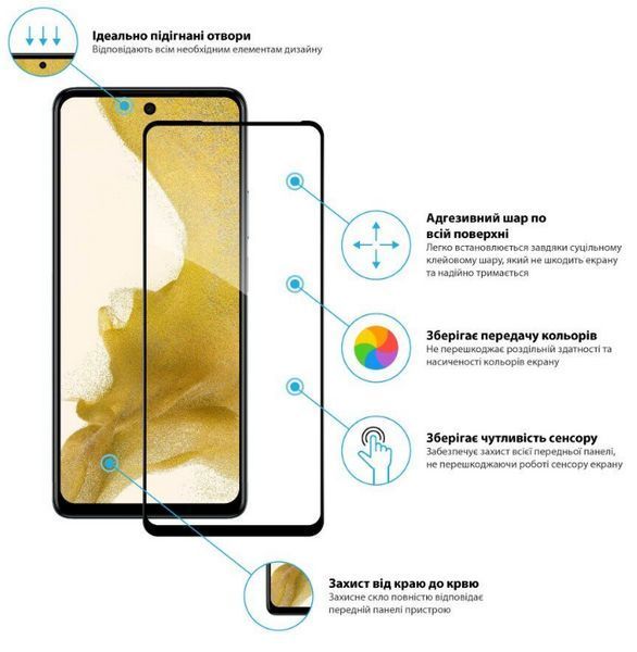 Защитное стекло для Tecno Spark 20 Pro / (черный) 200636 фото